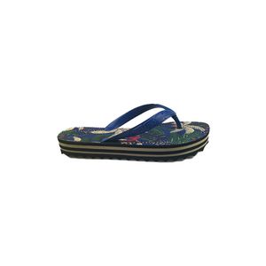 Chinelo Farm Feminino Salto Rastreio Azul Coqueiral