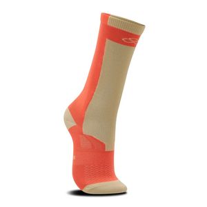 Meia Performance BPC Cano Médio Olympikus Coral e Bege