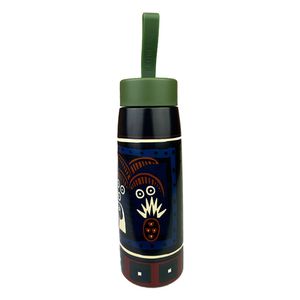 Garrafa Farm Que Sede 500ML Gráfico Tropical Verde Vermelha Azul