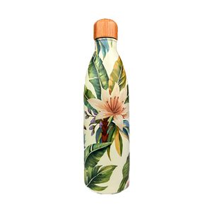 Garrafa Farm Glub 1L Tropicália Off White Florido